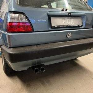 VW Golf II Typ 19E Endschalldämpfer - 2x55 Typ 10