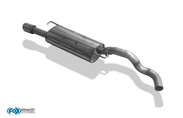 VW Golf IV Jubi-Stoßstange Endschalldämpfer Ø63,5 - 1x90 Typ 16 passend an die originale Jubi-Stoßstange – Bild 3