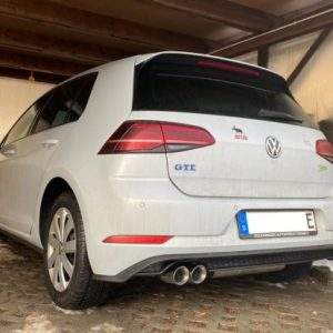 VW Golf VII - GTE Endschalldämpfer - 2x80 Typ 25