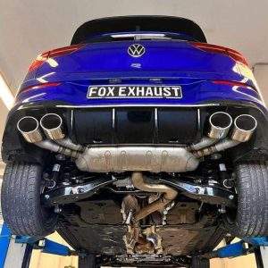 VW Golf VIII R Endrohre rechts/links - 2x115x85 Typ 32 rechts/links - passend auf den originalen Endschalldämpfer