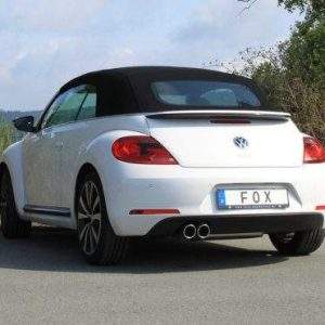 VW Beetle 1,2l - 16 (5C) Coupe & Cabrio - Starre Hinterachse Endschalldämpfer einseitig - 2x90 Typ 16