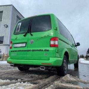 VW Bus T5/ T6 4motion Endschalldämpfer Ausgang rechts/links - 160x80 Typ 53 rechts/links