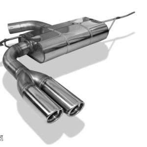 VW EOS - 1F Endschalldämpfer einseitig - 2x76 Typ 17