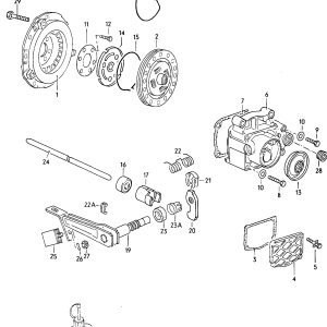 1 Reparatursatz für Kfz-Kupplungs schubstangen Kupplungsbetätigung 020311108A