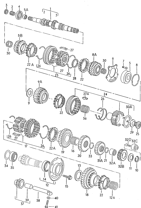 Wellendichtring, Schaltgetriebe Bildtafel Nr. 4 020311113B – Bild 2
