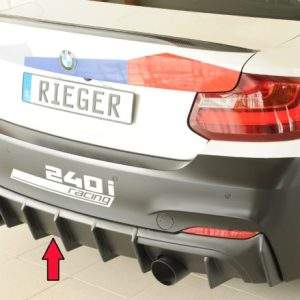 Rieger Heckeinsatz nur für M-Paket-Heckschürze