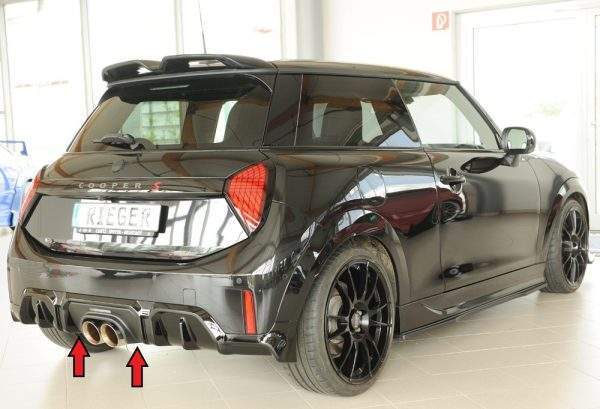 MLTK Heckschürzenaufsatz MLTKM001U (Mittelteil) für orig. Heckschürze John Cooper Works Trim i.V. – Bild 8