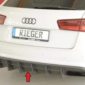 Rieger Heckeinsatz (für Fzg. ohne AHK) für orig. S-Line Heckschürze