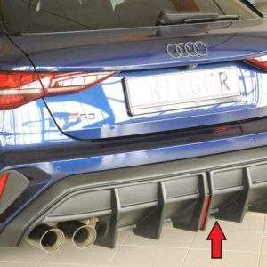 Rieger Heckeinsatz mit Endrohraussparung li./re.