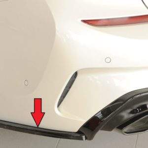 Rieger Heckschürzenansatz seitlich links für RIEGER Heckeinsatz (nur M340i / M340d)