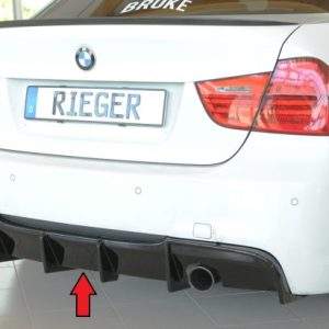 Rieger Heckeinsatz nur für 335i/335d mit M-Paket-Heckschürze