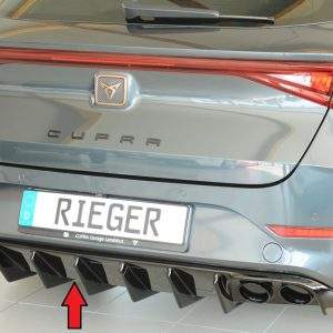 Rieger Heckeinsatz (für Fzg. mit AHK) ohne Endrohraussparung