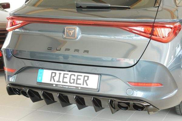 Rieger Heckeinsatz (für Fzg. mit AHK) ohne Endrohraussparung – Bild 2