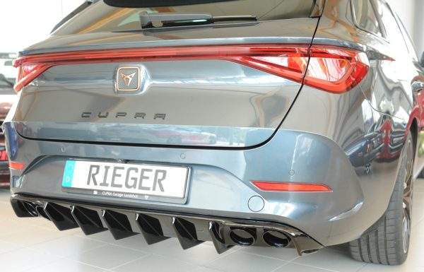 Rieger Heckeinsatz (für Fzg. ohne AHK) ohne Endrohraussparung – Bild 3