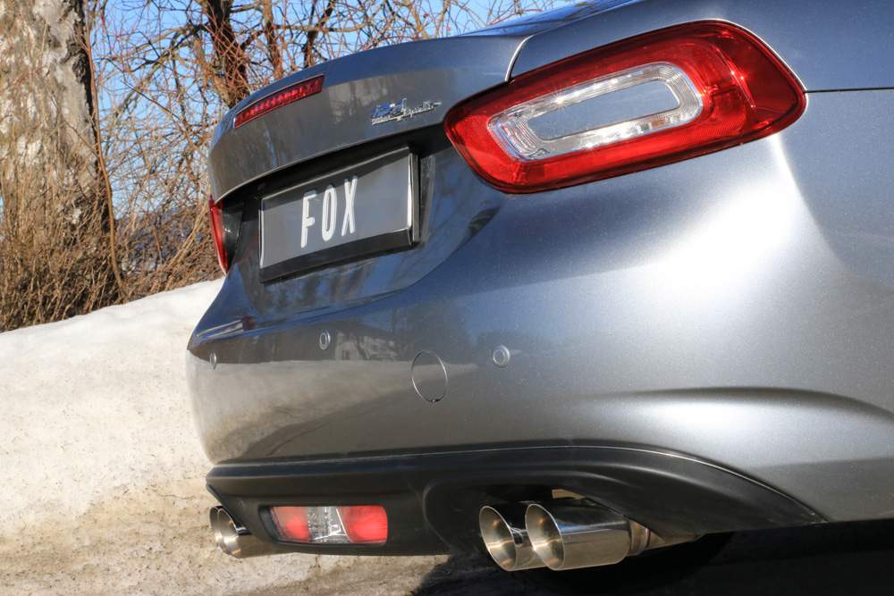 Fiat 124 Spider Endschalldämpfer quer Ausgang rechts/links - 2x76 Typ 25 rechts/links – Bild 8