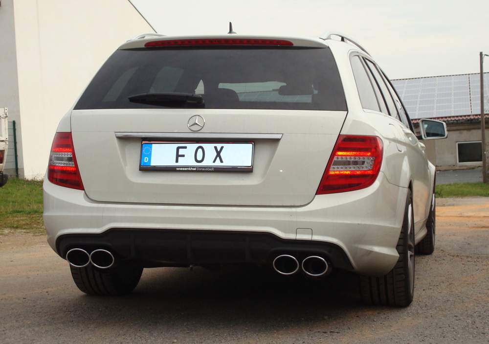Mercedes C-Klasse 6 Zyl. - W204/S204 AMG-Paket + C63 Einsatz Endschalldämpfer rechts/links - 2x115x85 Typ 32 rechts/links – Bild 8