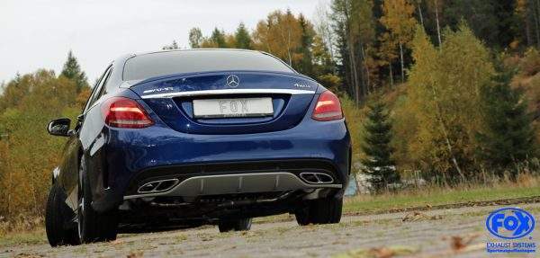Mercedes C-Klasse 205 Limousine/ T-Modell/ Cabrio/ Coupe Endschalldämpfer rechts/links mit Endrohrtulpen – Bild 8