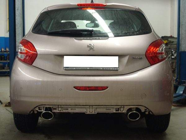 Peugeot 207/ 207 SW/ 208 Endschalldämpfer Ausgang rechts/links - 115x85 Typ 32 rechts/links – Bild 8