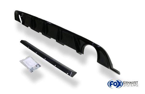 VW Golf VII Facelift Einzelradaufhängung - Einsatz schwarz Endschalldämpfer rechts/links - 1x114 Typ 25 rechts/links inkl. Heckeinsatz schwarz lackiert – Bild 6