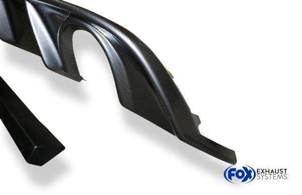 VW Golf VII Facelift Einzelradaufhängung - Einsatz carbon Endschalldämpfer rechts/links - 1x100 Typ 16 rechts/links inkl. Heckeinsatz Carbon-Look – Bild 8