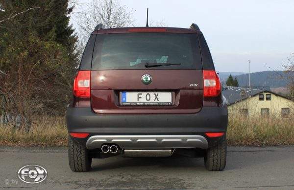 Skoda Yeti 5L - Frontantrieb Endschalldämpfer - 2x80 Typ 12 – Bild 7