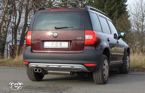 Skoda Yeti 5L - Frontantrieb Endschalldämpfer - 2x80 Typ 12 – Bild 8