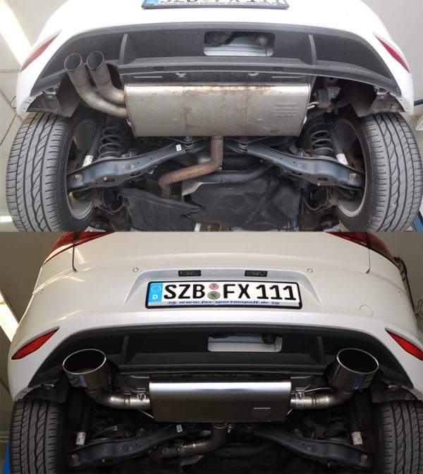 VW Golf VII - mit starrer Hinterachse Endschalldämpfer rechts/links - 160x90 Typ 38 rechts/links – Bild 7