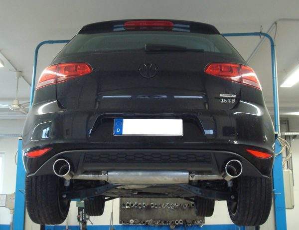 VW Golf VII - starre Hinterachse - GTI-Optik Endschalldämpfer rechts/links - 1x100 Typ 16 rechts/links – Bild 8