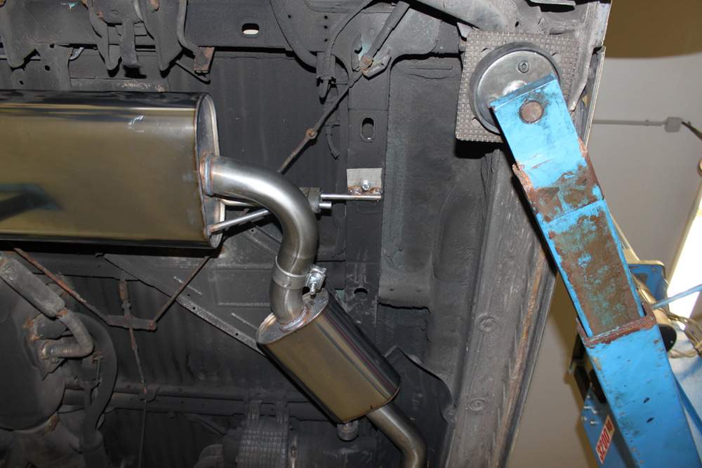 VW T4 - 2,5l TDI Sidepipe bestehend aus End- und Vorschalldämpfer mit Ausgang an der Fahrerseite - 2x106x71 Typ 38 – Bild 7