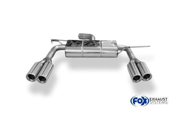 VW EOS - 1F Endschalldämpfer Ausgang rechts/links - 2x80 Typ 13 rechts/links