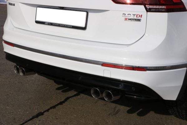 VW Tiguan II Diesel - 4motion Endschalldämpfer quer - 2x80 Typ 25 rechts/links – Bild 8