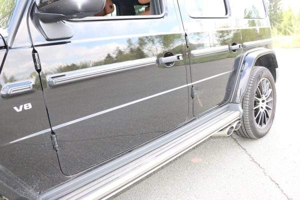 Mercedes G-Klasse G500 310kW - 463 Endrohr zum anstecken - 2x115x85 Typ 38 rechts und links unterm Trittbrett – Bild 8
