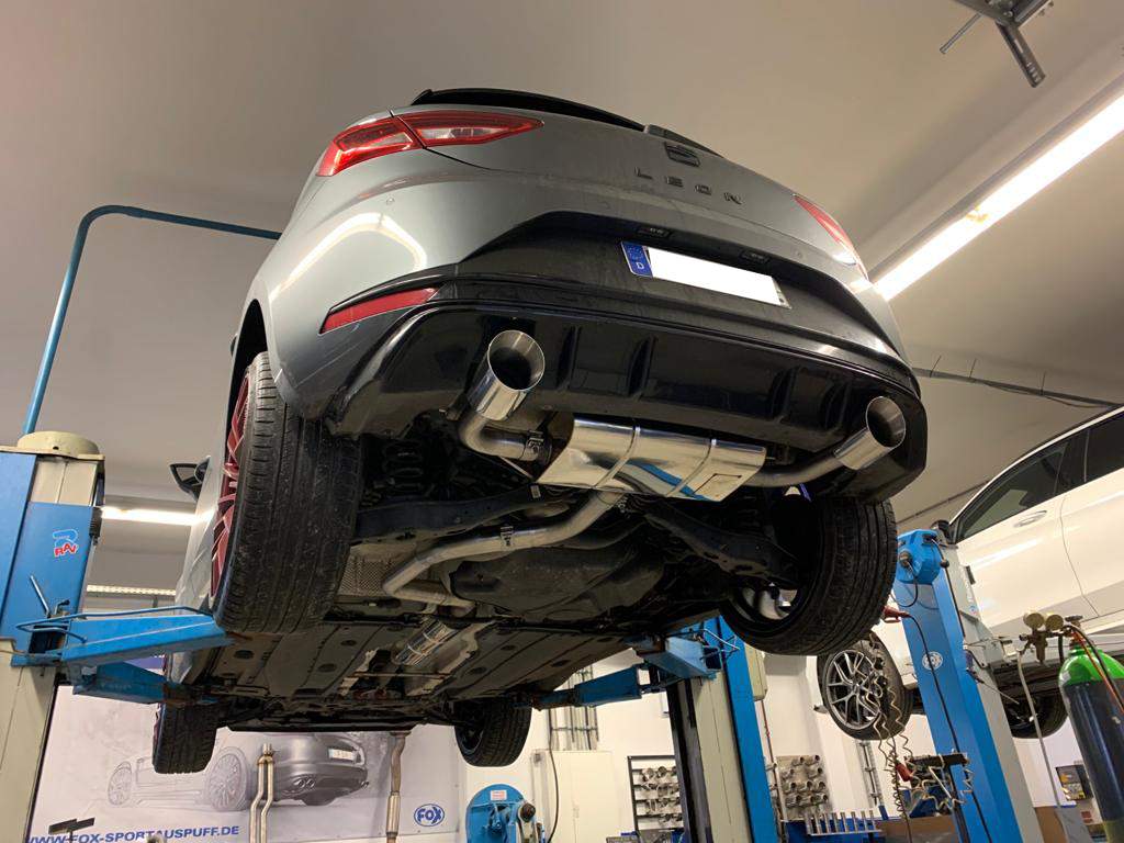 Seat Leon 5F Endschalldämpfer rechts/links - 1x100 Typ 25 rechts/links für Rieger Stoßstange (Art. Nr. 00088089) – Bild 8