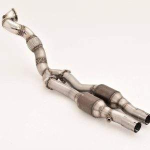 1x90mm / 2x70mm Downpipe mit 200 Zellen Sport-Kat. Audi RS3 8V Quattro