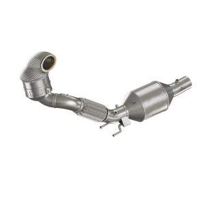 89>>>76mm Downpipe mit 200 Zellen HJS Sport-Kat. und OPF