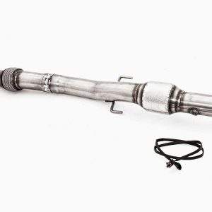 90mm Downpipe mit 200 Zellen Sport-Kat. Edelstahl