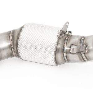 90mm Downpipe mit 200 Zellen Sport-Kat. Edelstahl