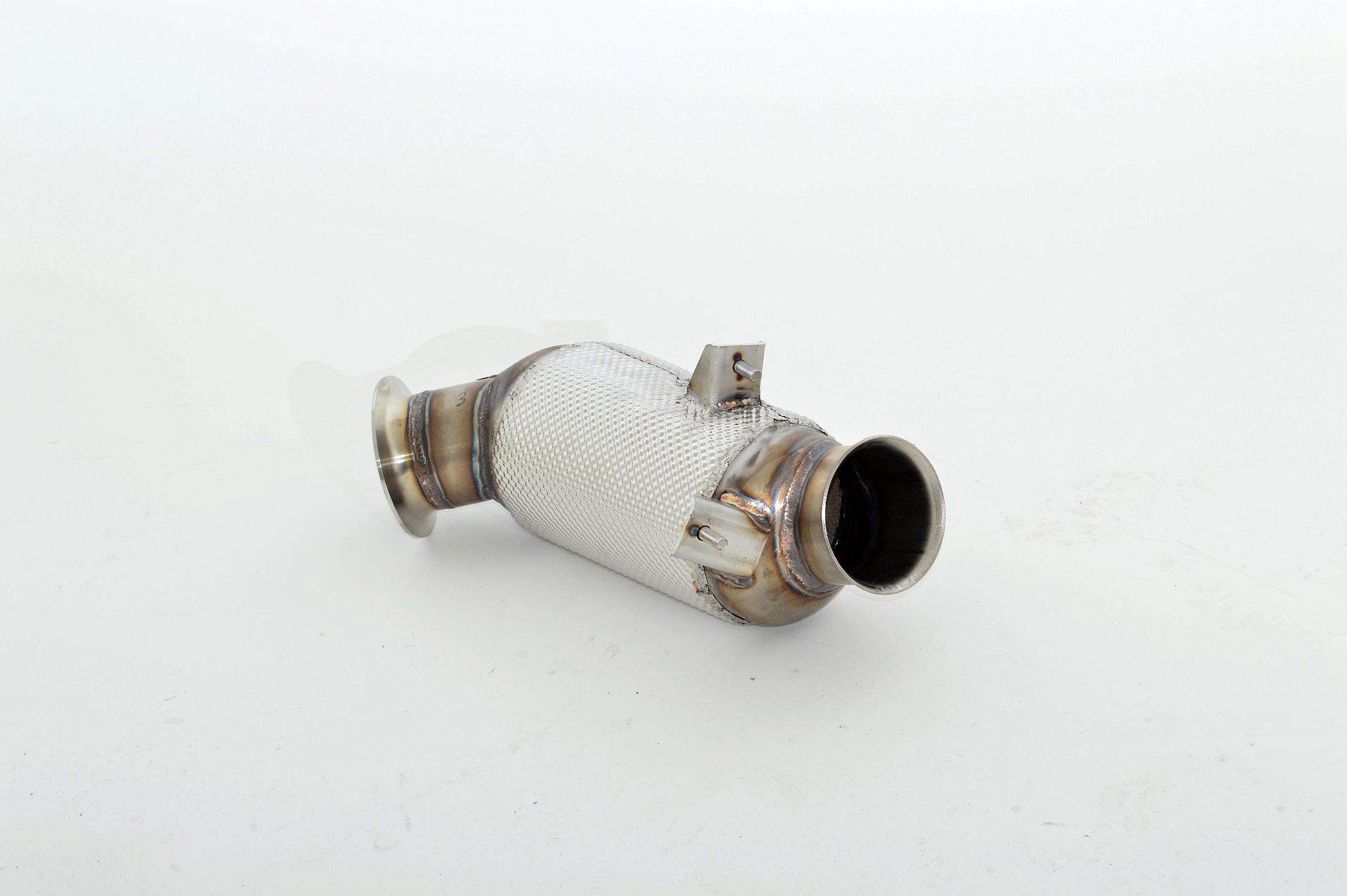 90mm Downpipe mit 200 Zellen Sport-Kat. Edelstahl