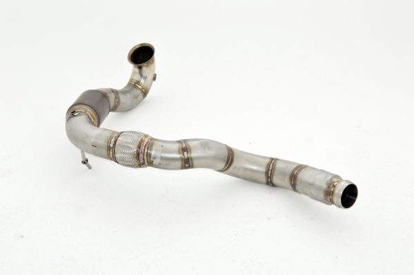 90mm Downpipe mit 200 Zellen Sport-Kat. Edelstahl