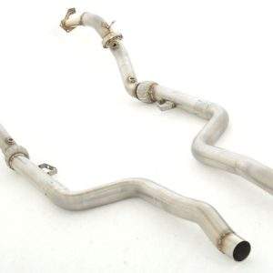 2x 70mm Downpipe Edelstahl