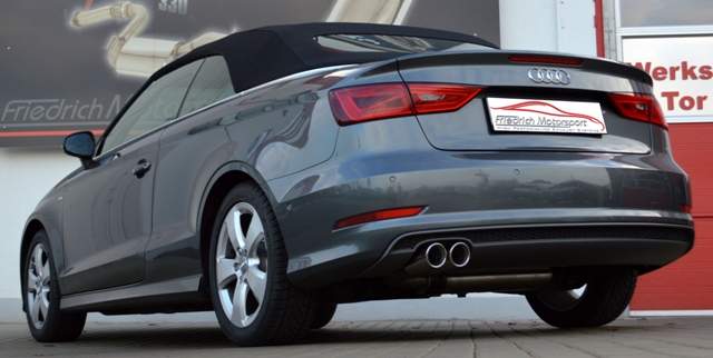 Sportendschalldämpfer Audi A3 8V Limousine Frontantrieb – Bild 2