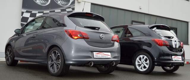 Duplex-Sportendschalldämpfer Opel Corsa E – Bild 2
