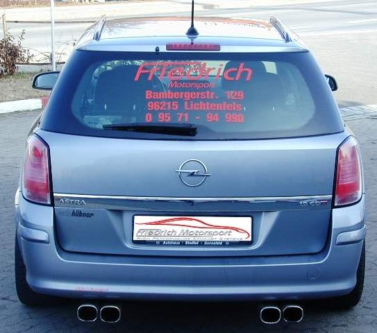 Duplex Sportendschalldämpfer Opel Astra H Caravan – Bild 2