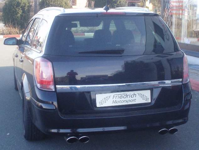 Duplex Sportendschalldämpfer Opel Astra H Caravan – Bild 3