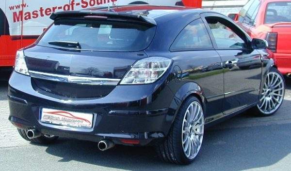 Duplex Sportendschalldämpfer Opel Astra H GTC – Bild 2