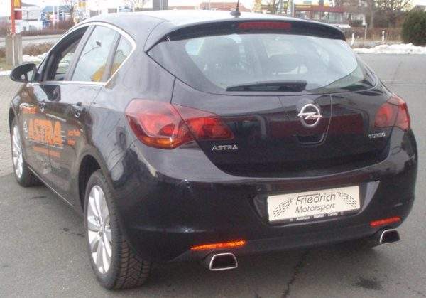 Duplex Sportendschalldämpfer Opel Astra J – Bild 2