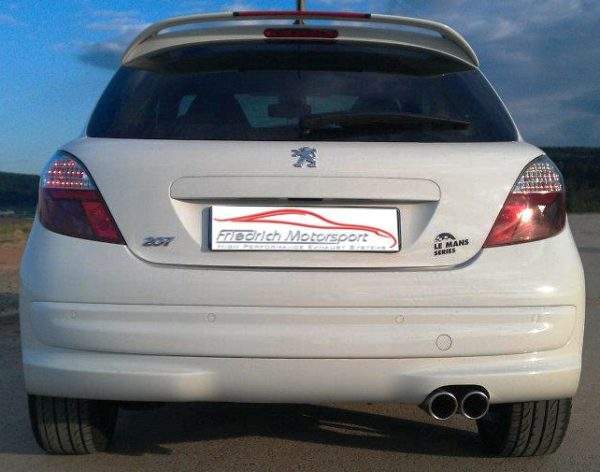 Sportendschalldämpfer Peugeot 207 – Bild 2