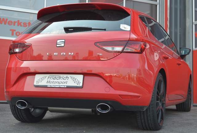 Duplex Sportendschalldämpfer Seat Leon 5F inkl. FR und SC – Bild 2