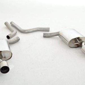 Duplex Sportendschalldämpfer Edelstahl