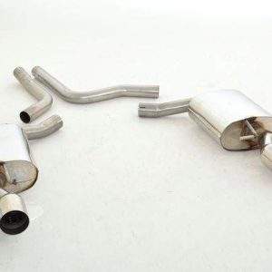 Duplex Sportendschalldämpfer Edelstahl